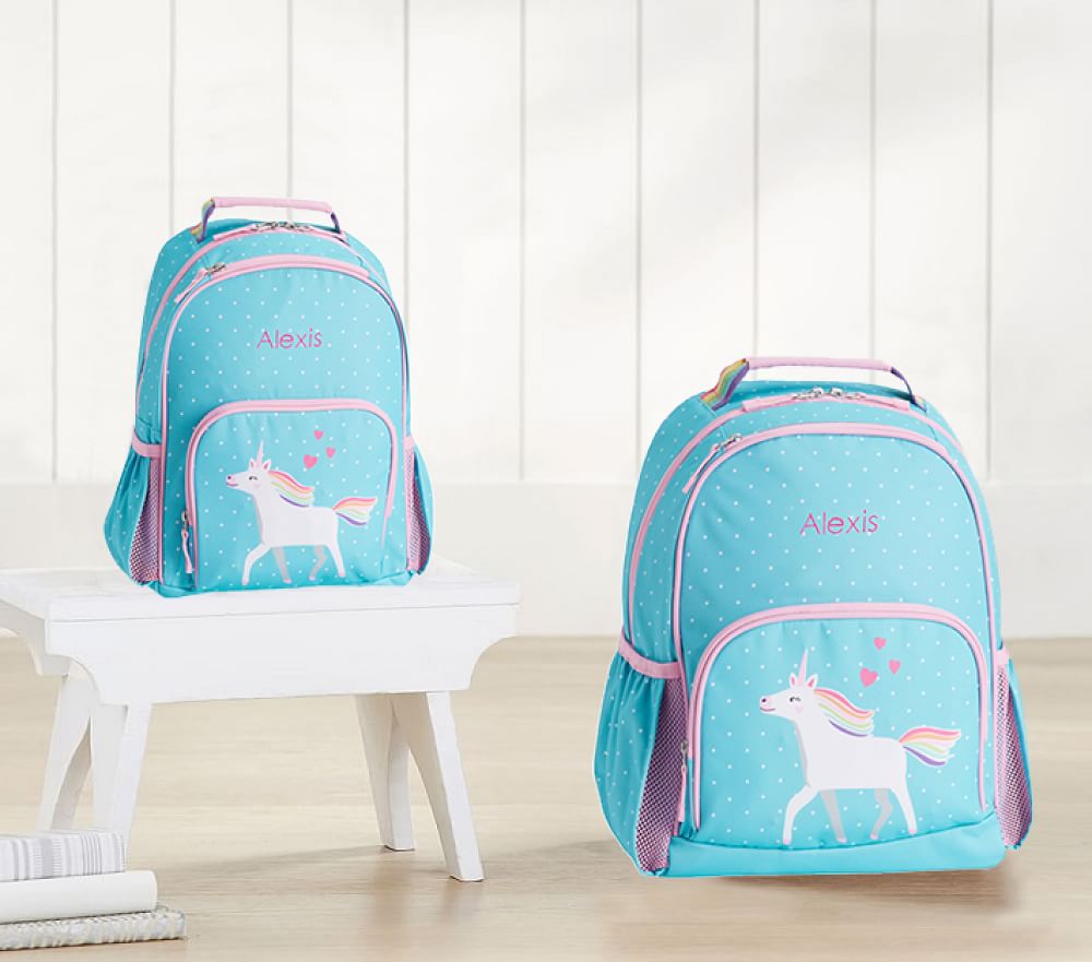 Mackenzie Aqua Unicorn Parade Light-Up Backpacks